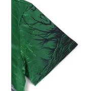 3D Dinosaur Printed Short Sleeve T-shirt - Medium Forest Green Fansmadedirect