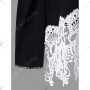 ace Brim Open Shoulder Blouse - Black Fansmadedirect