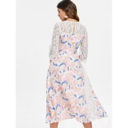 ace Insert Floral Print Dress - White Fansmadedirect