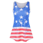 American Flag Tank Top - Blue Fansmadedirect