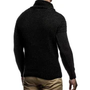 Applique Drawstring Pullover Sweater - Black Fansmadedirect