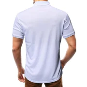 Applique Ombre Print Casual Tee - White Fansmadedirect