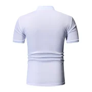 Applique Ombre Print Casual Tee - White Fansmadedirect