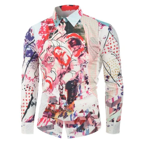 Astronaut 3D Print Long leeves hirt - White Fansmadedirect