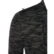 Asymmetric Open Front Space Dye Coat - Dark Gray Fansmadedirect