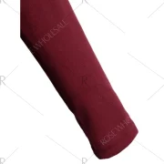 Asymmetrical Graphic Layered Longline Tee - Wine Red Fansmadedirect