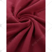 Asymmetrical Graphic Layered Longline Tee - Wine Red Fansmadedirect