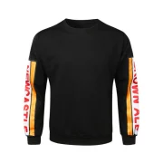 Back etter Casual Pullover Sweatshirt - Black Fansmadedirect