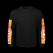 Back etter Casual Pullover Sweatshirt - Black Fansmadedirect