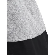 Back Slit Heathered Round Neck Tee - Gray Fansmadedirect