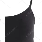 Backless paghetti traps Bodycon Dress - Black Fansmadedirect