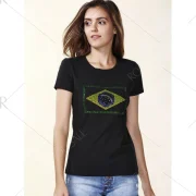 Beaded hort leeve T-hirt - Black Fansmadedirect
