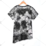 Beading Tie Dye T-shirt - Deep Gray Fansmadedirect
