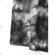 Beading Tie Dye T-shirt - Deep Gray Fansmadedirect