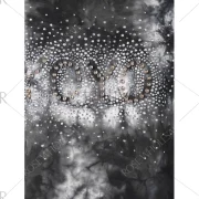 Beading Tie Dye T-shirt - Deep Gray Fansmadedirect