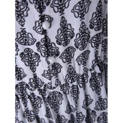 Bohemia Print Half Button Midi Dress - Fansmadedirect