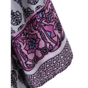 Bohemia Print Half Button Midi Dress - Fansmadedirect