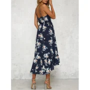 Bohemian Floral Print High Low Midi Dress - Multi-a Fansmadedirect