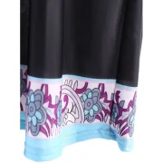 Bohemian Strapless Printed A-ine Dress For Women - Black Fansmadedirect