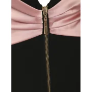 Bowknot Backless Mini Dress - Black Fansmadedirect