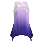 Butterfly Print Ombre Tank Top - Fansmadedirect