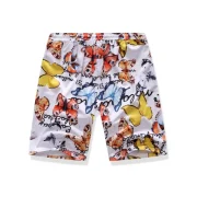 Butterfly Print Pockets Drawstring Shorts - Fansmadedirect