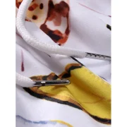 Butterfly Print Pockets Drawstring Shorts - Fansmadedirect