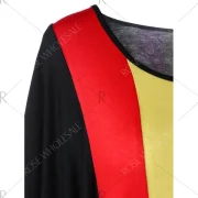 Butterfly Sleeves Rainbow Blouson T-shirt - Black Fansmadedirect