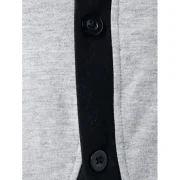Button Front Asymmetrical Hoodie - ight Gray Fansmadedirect