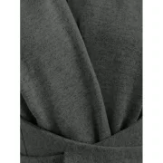 Button Long Duster Cardigan - Dark Gray Fansmadedirect