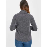 Buttons Color Block Top - Gray Fansmadedirect