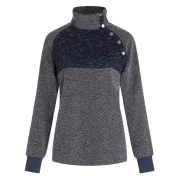 Buttons Color Block Top - Gray Fansmadedirect