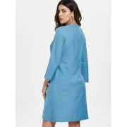 Buttons Knotted Mini Dress - Blue Ivy Fansmadedirect
