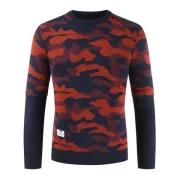 Camouflage Pattern Patchwork Casual Sweater - Multi-c Fansmadedirect