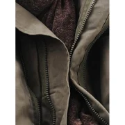 Camouflage SImple Couple Cotton Coat - Coffee Fansmadedirect