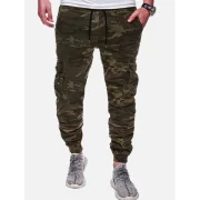 Casual Camouflage Printed Drawstring Jogger Pants - Acu Camouflage Fansmadedirect