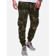 Casual Camouflage Printed Drawstring Jogger Pants - Acu Camouflage Fansmadedirect