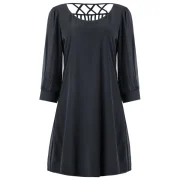 Casual Chiffon hift Dress - Black Fansmadedirect