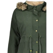 Casual Convertible Hooded Thick Fleece Coat For Women - Army Green Fansmadedirect