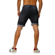 Casual Drawstring Jeans Shorts - Black Fansmadedirect