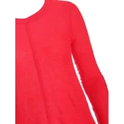 Casual Long Sleeve Jersey Swing Dress - Red Fansmadedirect
