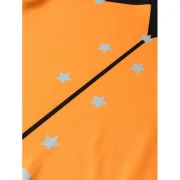 Casual Pullover Stripe Sleeve Sweatshirt - Dark Orange Fansmadedirect