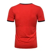 Casual Round Neck Short Sleeves T-shirt - Red Fansmadedirect