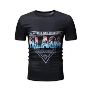 Casual Style Graphic Print T-shirt - Black Fansmadedirect