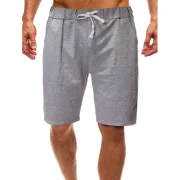 Casual Waist Drawstring horts - Gray Cloud Fansmadedirect