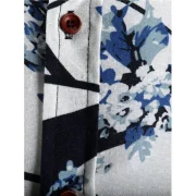 Chinese Painting Flowers Print Casual Shirt - Fansmadedirect