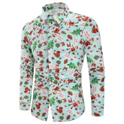 Christmas Animal Gifts Printed Long Sleeves Shirt - Fansmadedirect