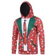 Christmas Carnival 3D Hoodie - Bean Red Fansmadedirect