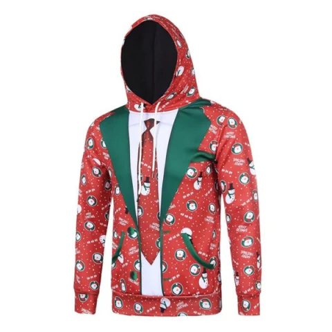 Christmas Carnival 3D Hoodie - Bean Red Fansmadedirect