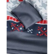 Christmas Deer Pattern Kangaroo Pocket Hoodie - Fansmadedirect
